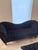 Upholstered Black Tufted Sofa & Ottoman For Sale In Houston - Image 6 of 6