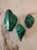 Mid 20th Century Malachite Carved & Polished Stones - Set of 3 For Sale - Image 5 of 8