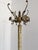 Mid-Century Modern Vintage Italian Onyx Marble and Brass Hall Tree with Rotating Crown and Sculptural Base, 1960s For Sale - Image 3 of 18