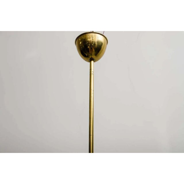 Metal Italian Chandelier with Original Glass, 1960s For Sale - Image 7 of 11