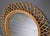 Wood Mid-Century Italian Round Rattan Wall Mirror For Sale - Image 7 of 8