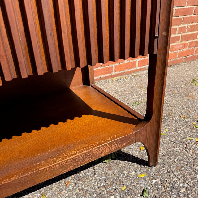 Brown Broyhill Brasilia Mid-Century Modern Walnut Credenza Sideboard For Sale - Image 8 of 11