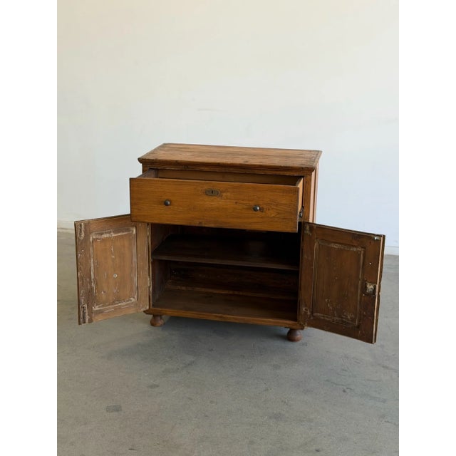 Antique Pine Cupboard Cabinet For Sale - Image 10 of 18
