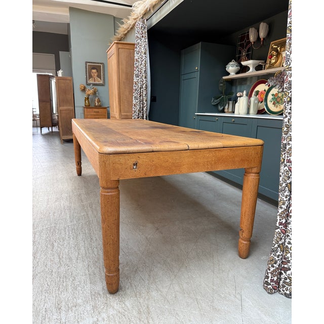 Large Craft Dining Table in Oak, 1890s For Sale - Image 13 of 18