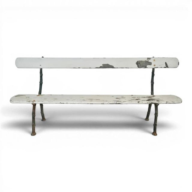 Vintage Cast Iron Garden Bench For Sale - Image 6 of 6