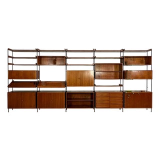 Vintage Teak Freestanding Shelving Unit, 1960s For Sale