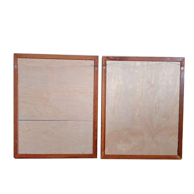 Pair of Mirror With Handmade Frame of Reclaimed Wood For Sale - Image 4 of 4