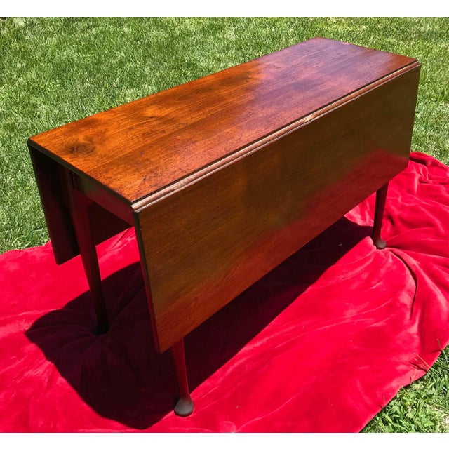 Wood 18th Century George III Drop Leaf Table For Sale - Image 7 of 8
