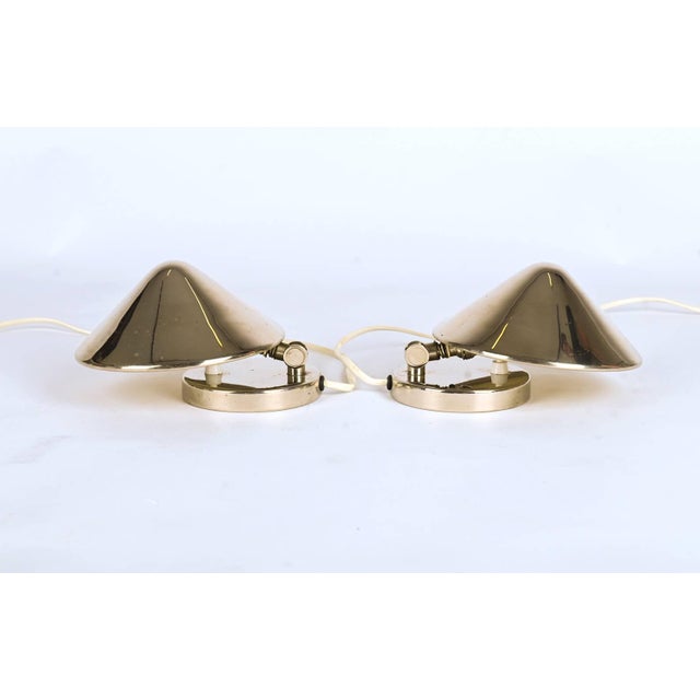 Bauhaus Nickel Table Lamps by Josef Vorel, 1930s, Set of 2 For Sale - Image 4 of 11