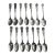 Early 20th Century Silverplate Us State Seal Souvenir Spoons - Set of 14 For Sale