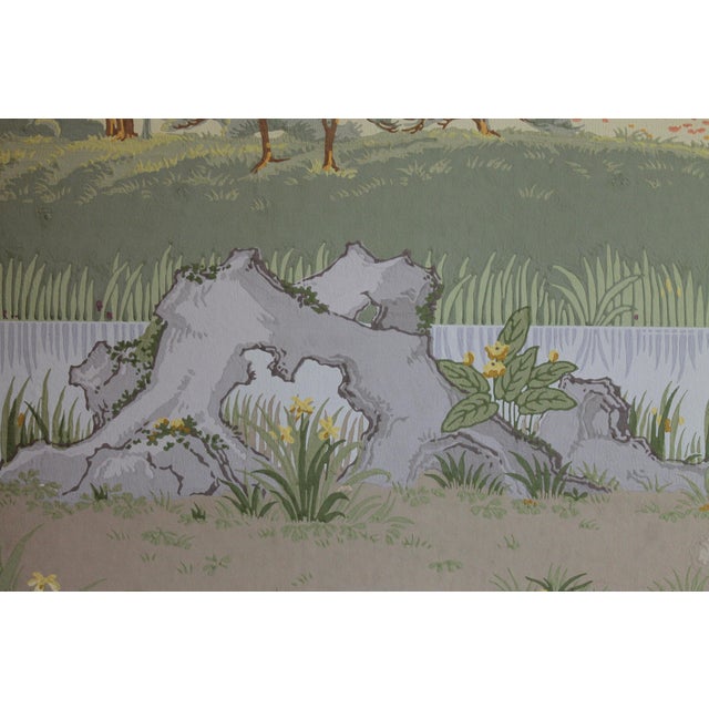 Zuber, Japanese Garden Landscape Scene, 1890s, Paper, Framed For Sale - Image 10 of 11