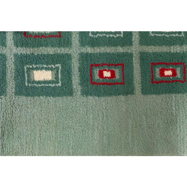 Doris Leslie Blau French Art Deco Vintage Geometric Sage Rug By Paule Leleu For Sale In New York - Image 6 of 9