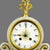 Gold French Alabaster and Gilt Bronze Clock Garniture with Candelabra, 1870, Set of 3 For Sale - Image 8 of 11