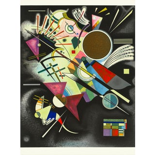 1960 Wassily Kandinsky Lithograph "Accompagnement en Noir" (Accompaniment in Black) For Sale