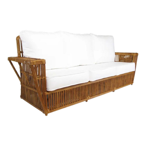 Presidents Stick Reed Rattan Nantucket 3 Seat Sofa