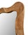 Contemporary Sanded Teak Wave Full Mirror For Sale - Image 3 of 6