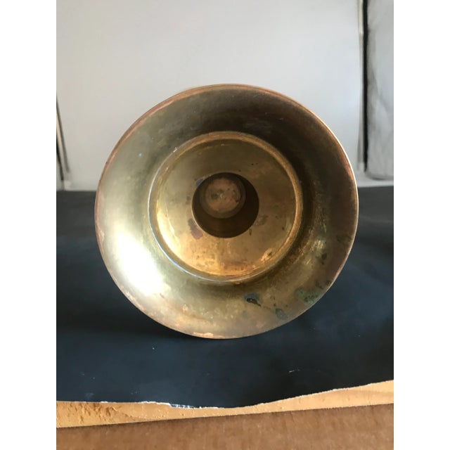 Brass 1960s Vintage Victorian 24" Candle Holder For Sale - Image 8 of 12