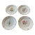 Late 20th Century Herend Flowers of Bermuda Plates Rose , Hibscus, Bougainvilla, Bermudiana Handpainted - Set of Four For Sale
