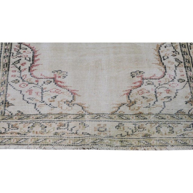 1970s Vintage Turkish Anatolian Hand Knotted Wool Rug, 4'3 X 8'3 For Sale - Image 5 of 6