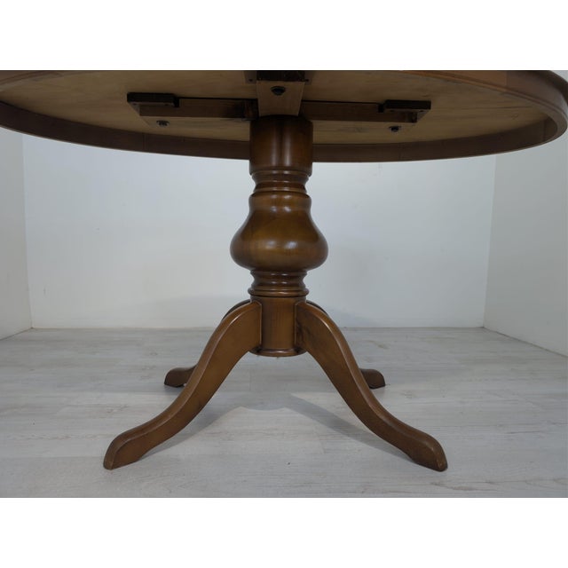 Vintage Oval Table with Inlaid Wood, 1962 For Sale - Image 4 of 18