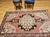 Mid 20th Century Vintage Turkish Oushak Area Rug, Handwoven Wool, 1920s Cream & Pink, 5' x 8' For Sale - Image 5 of 17