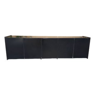 Sideboard in Black Lacquer by Marco Zanuso for Elam, 1970s For Sale