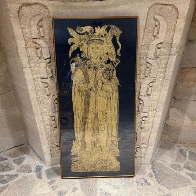 Sir Thomas Boleyn Handmade Brass Rubbing Art/British Royality For Sale - Image 4 of 18