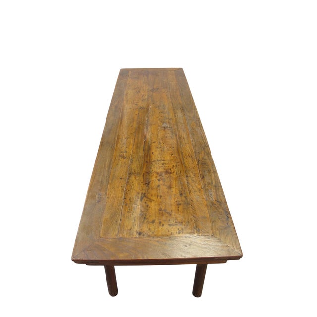 Wood 84" Long Antique Painting Table For Sale - Image 7 of 12