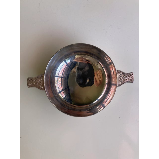 1990s The Quaich Co. Scotland Ltd Silver Plated Celtic Whisky Bowl For Sale In New York - Image 6 of 10