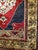 Vintage Turkish Oushak Area Rug, Hand-Knotted Geometric, Navy & Red, 6' x 9' For Sale - Image 12 of 17
