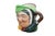 Large vintage Royal Doulton 5528 porcelain character jug of Sairey Gamp from Charles Dickens featuring a green bonnet,...