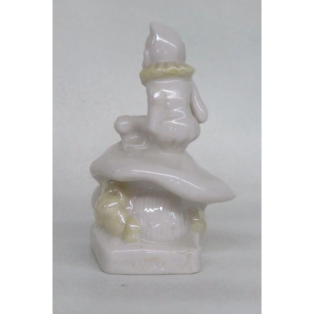 Ivory Belleek Ireland Porcelain Ivory Yellow Luster Leprechaun Figurine For Sale - Image 8 of 10