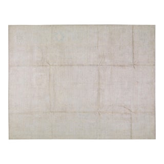 Oushak Hand Knotted Wool Rug, 9'1"x12' For Sale