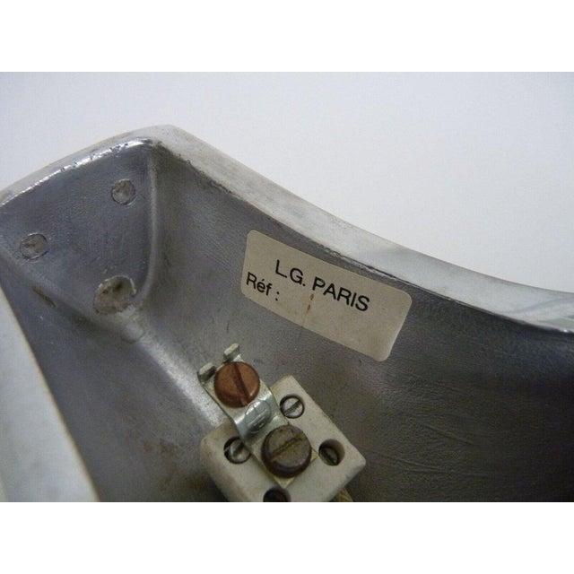 1980s America Cup Cast Aluminum Wall Lamp by Lucien Gau For Sale In Chicago - Image 6 of 10