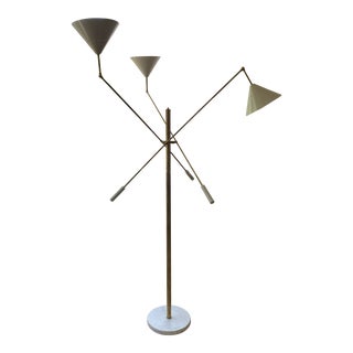 Italian Three Arm Arredoluce Style Floor Lamp For Sale
