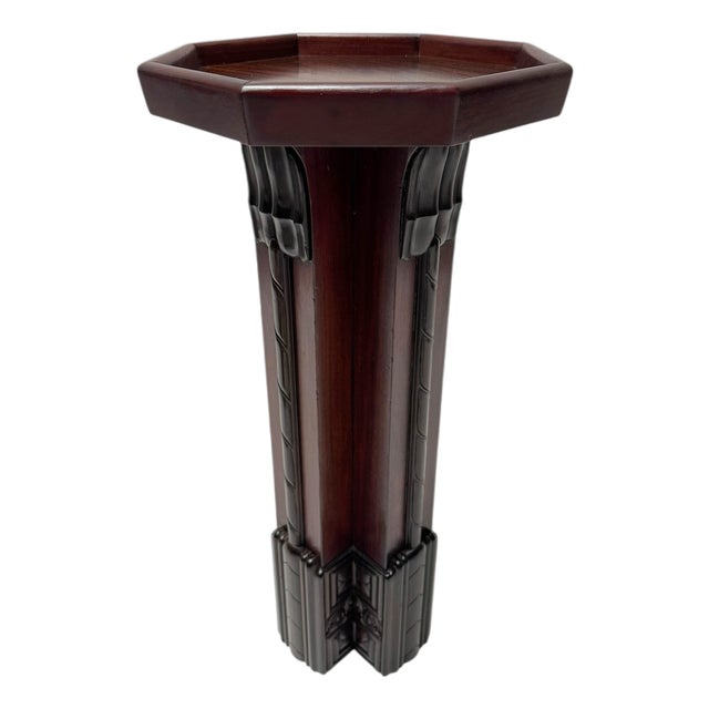 Art Deco Amsterdamse School Pedestal from F.A. Warners, 1920s For Sale