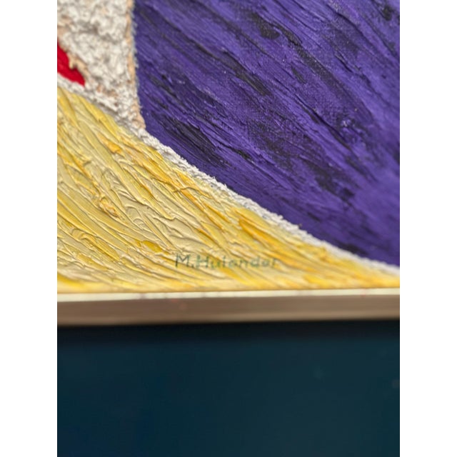 M. Hulander, Abstract Composition II, 1960s, Oil on Canvas, Framed For Sale - Image 6 of 18