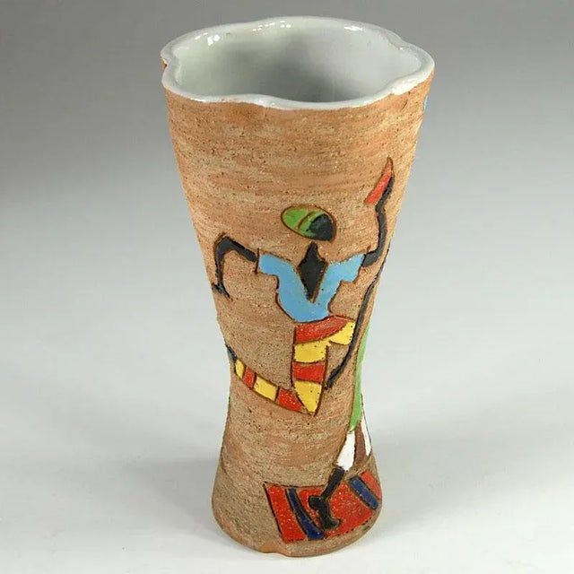 Mid-Century Italian Ceramic Vase from Fratelli Fanciullacci For Sale - Image 4 of 11