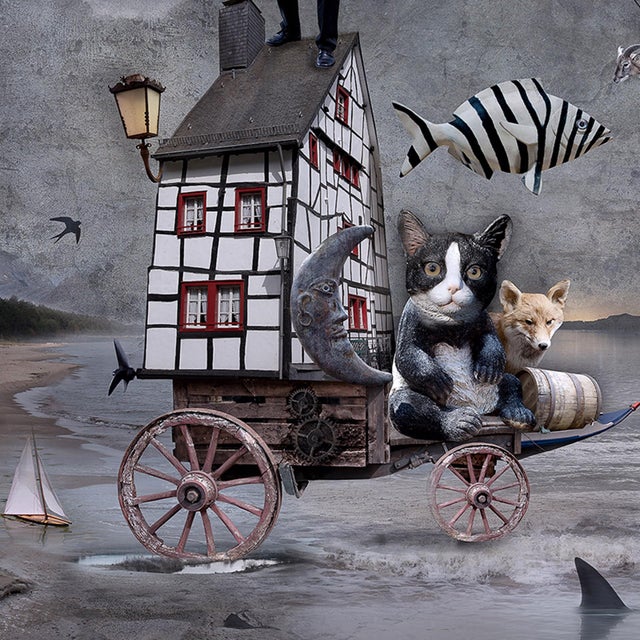 2010s Wanderers by Marcin Owczarek | Photography on Fine Art Hahnemühle Epson Baryta of whimsical animals For Sale - Image 5 of 5