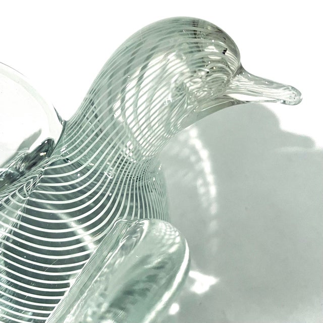 This beautiful dove is a superb example of mid-20th century Murano glass. Blown using the fiiigrano technique which...