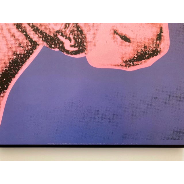 Pink Andy Warhol Foundation Vintage Offset Lithograph Print Framed Pop Art Poster " Cow " 1976 For Sale - Image 8 of 12