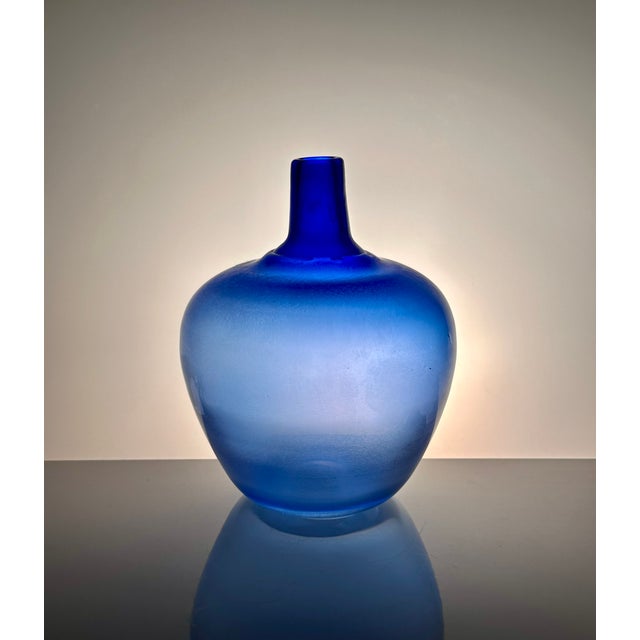 1990s Studio Glass Art Vase by Bertil Vallien for Kosta Boda, Sweden, 1991 For Sale - Image 5 of 14
