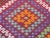 Mid 20th Century 60s Bright Colors Turkish Embroidered Boho Kilim Area Rug For Sale - Image 10 of 11