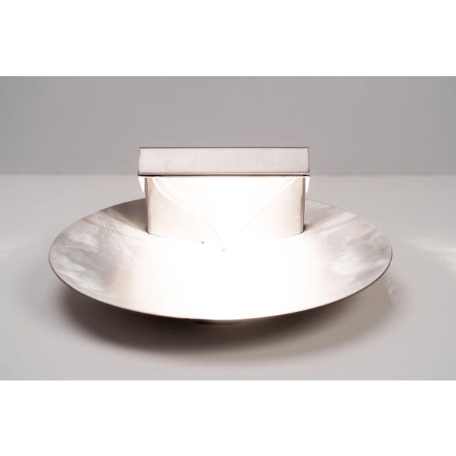 Vintage French Stainless Steel Wall Light by Maria Pergay, 1970s For Sale - Image 9 of 18