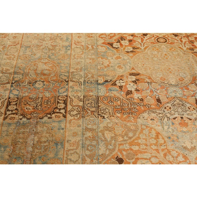 Oversized Antique Persian Tabriz Rug For Sale - Image 4 of 8