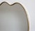 Vintage Italian Wall Mirror with Brass Frame in the style of Gio Ponti, 1960s For Sale - Image 6 of 13