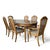 Late 20th Century Oak and Cane Dining Set With Oval Extending Table and Six Chairs For Sale - Image 11 of 13