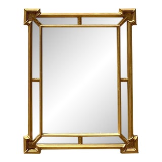 Vintage Regency Stacked Gilt Mirror For Sale