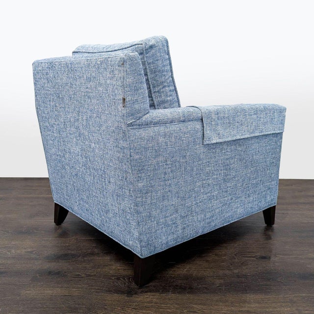 Ethan Allen Attributed Ethan Allen Glen Gray Modern Lounge Chair For Sale - Image 4 of 11