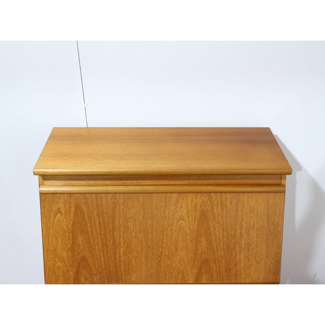 Mid Century Modern Vintage Teak Secreataire Desk For Sale - Image 10 of 12